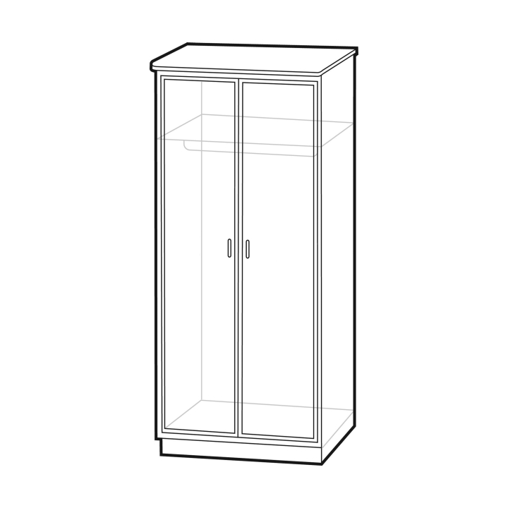 Davis Double Wardrobe