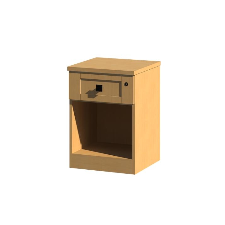 Hudson 1 Drawer Open Bedside Cabinet