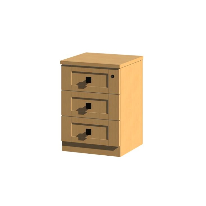 Hudson 3 Drawer Bedside Cabinet