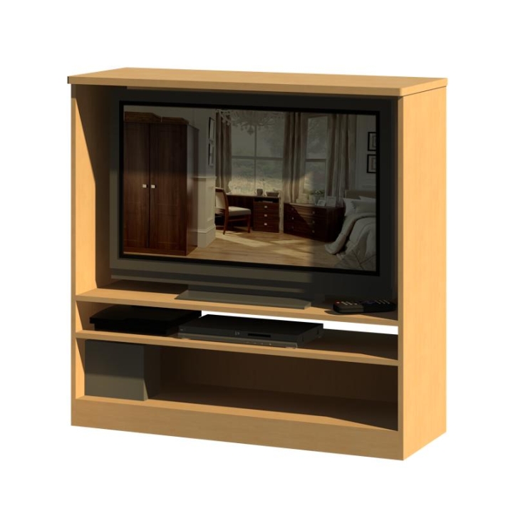 Hudson Tall TV Unit Open