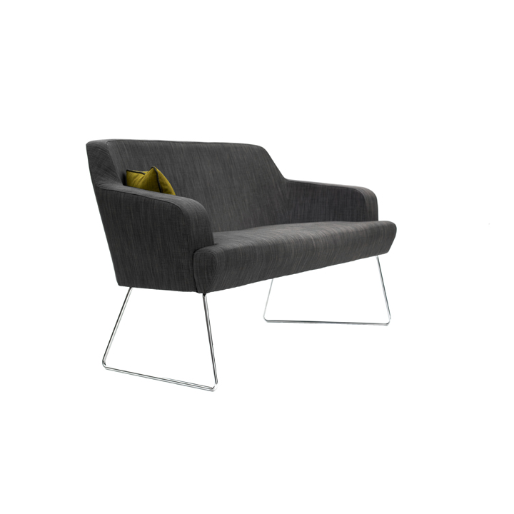 Lucia Compact 3 Seater Sofa with Wire Base