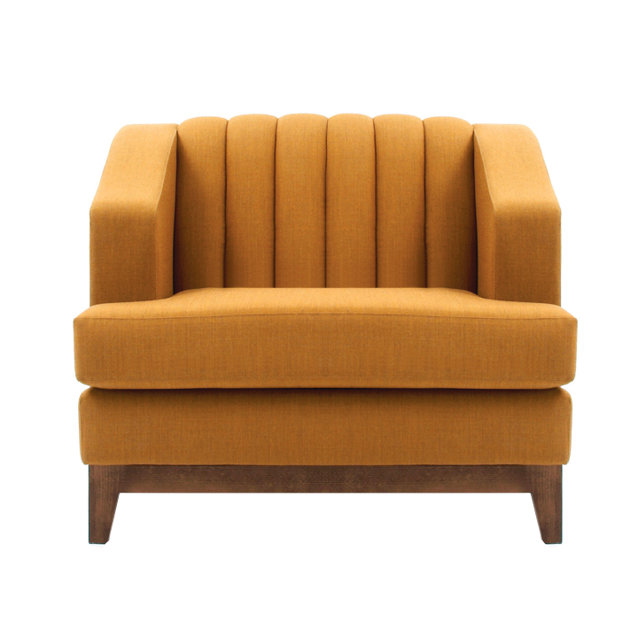 Lugano Armchair Fluted Back