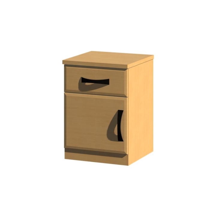 Scotia 1 Drawer 1 Door Bedside Cabinet