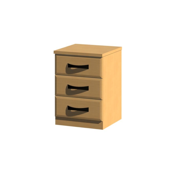 Scotia 3 Drawer Bedside Cabinet