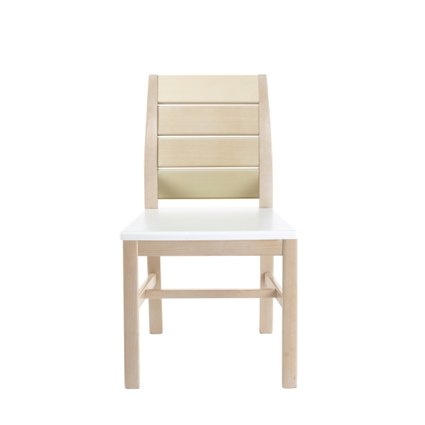Ascot Armless Chair with Wooden Back and Kydex Seat