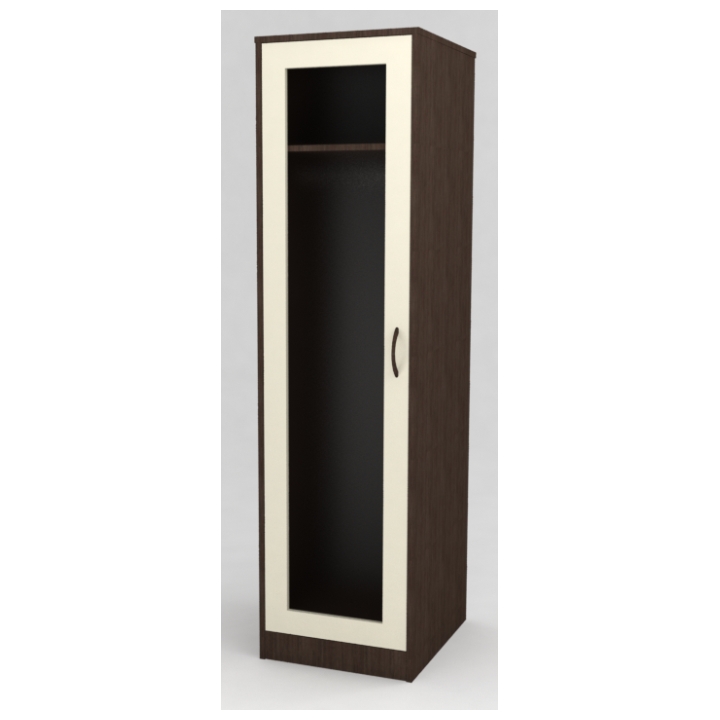 Caspia Single Wardrobe with Vision Panel