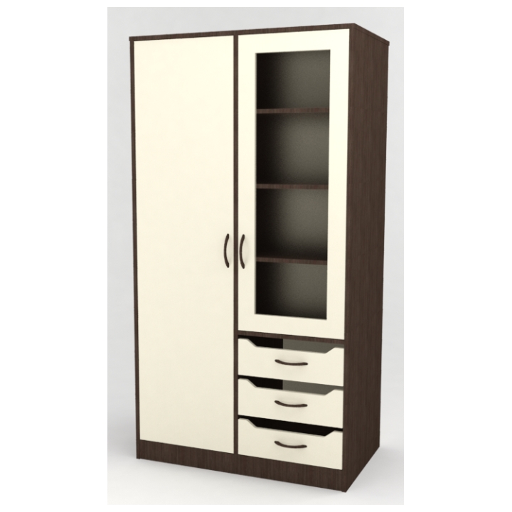 Caspia Combination Wardrobe with Vision Panel