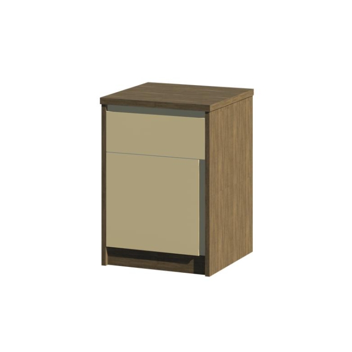 Koro 1 Drawer 1 Door Bedside Cabinet