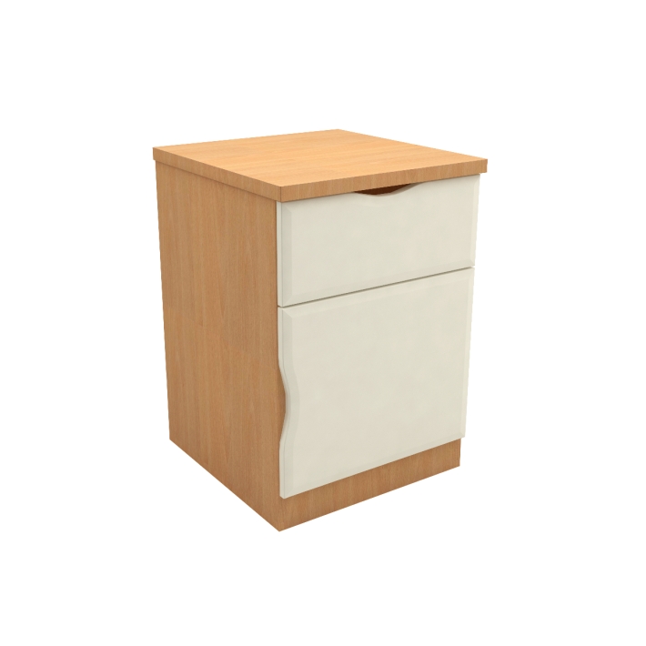 Scotia Extreme 1 Drawer 1 Door Bedside Cabinet