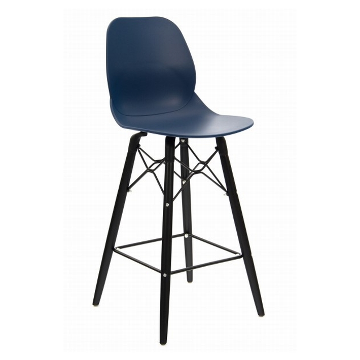 Shore Mid Height Stool Black Frame